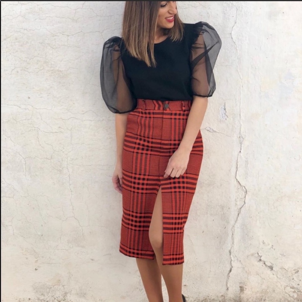 Zara organza sleeve top. Most wanted!!